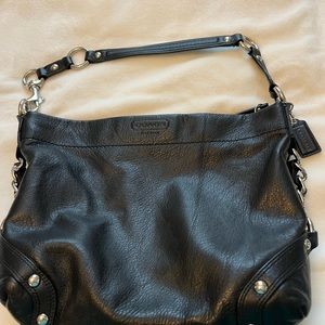 Coach black hobo bag